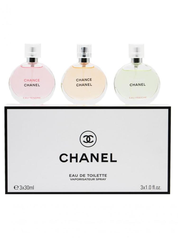 مجموعة العطور النسائية شانيل تشانس 3 × 30