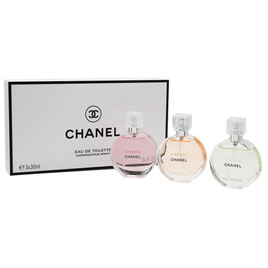 مجموعة العطور النسائية شانيل تشانس 3 × 30
