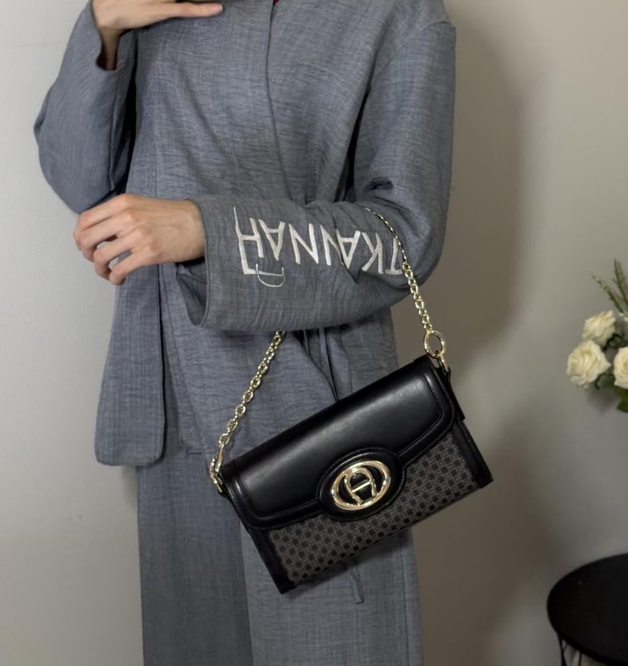 حقيبة اجنر لويزا دانينو ميني S Aigner shoulder danino black bag