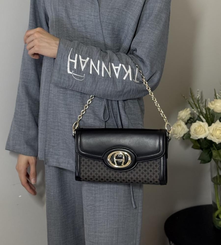 حقيبة اجنر لويزا دانينو ميني S Aigner shoulder danino black bag