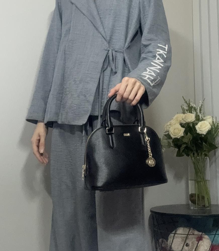 شنطة دكني براينت دوم جلد اسود BRYANT DOME SATCHEL