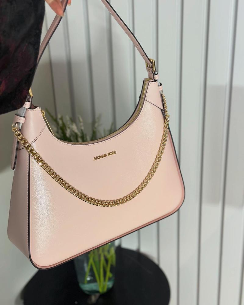 مايكل كورسwilma shoulder bag powder blush ميديم ويلما كتف- وردي/ ذهبي