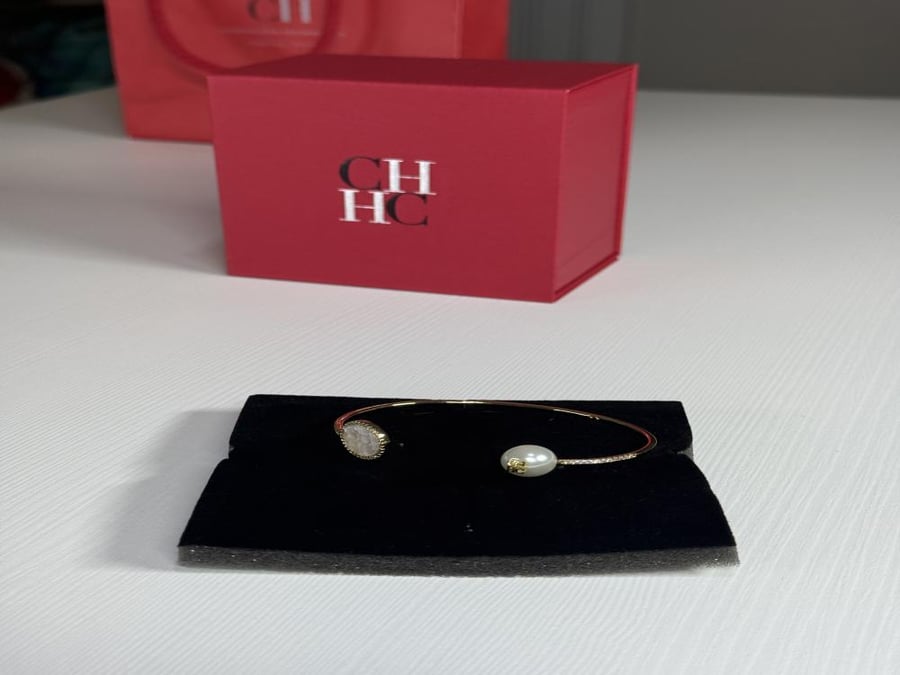 اسوار كارولينا PULSERA CH SONATA ذهبي مطلي بعرق اللولو  PULSERA CH SONATA