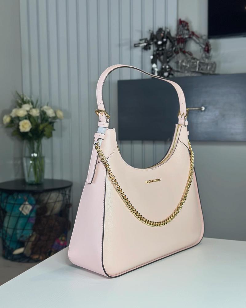 مايكل كورسwilma shoulder bag powder blush ميديم ويلما كتف- وردي/ ذهبي