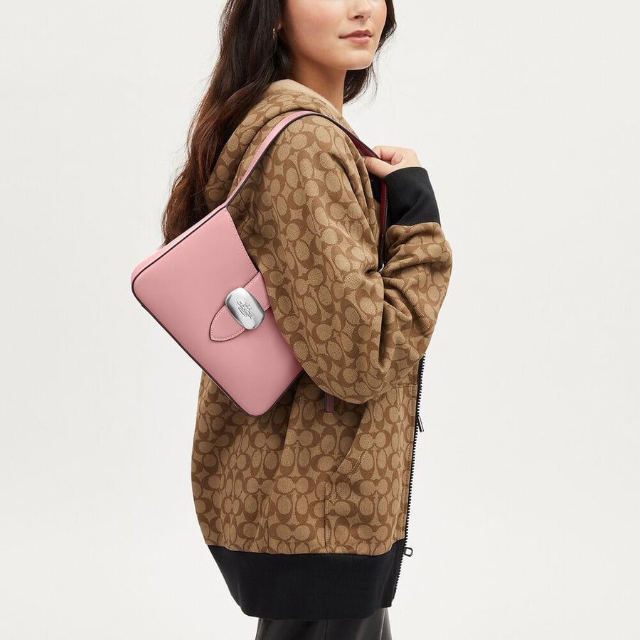 شنطة اليزا كوتش كتف بلون true pink