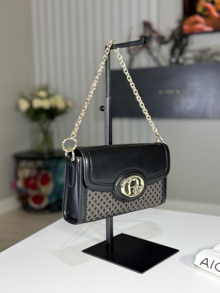 حقيبة اجنر لويزا دانينو ميني S Aigner shoulder danino black bag