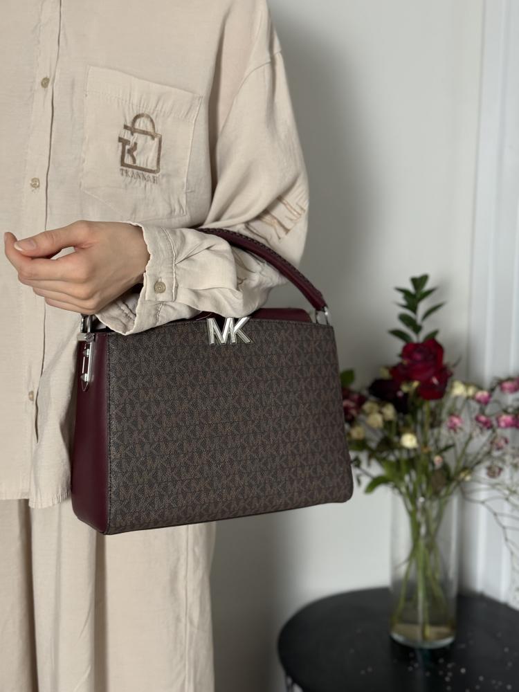 كارلي ساتشل ليميتد ادشن باللون البرجندي والبني السجنشر karlie medium brown burgundy
