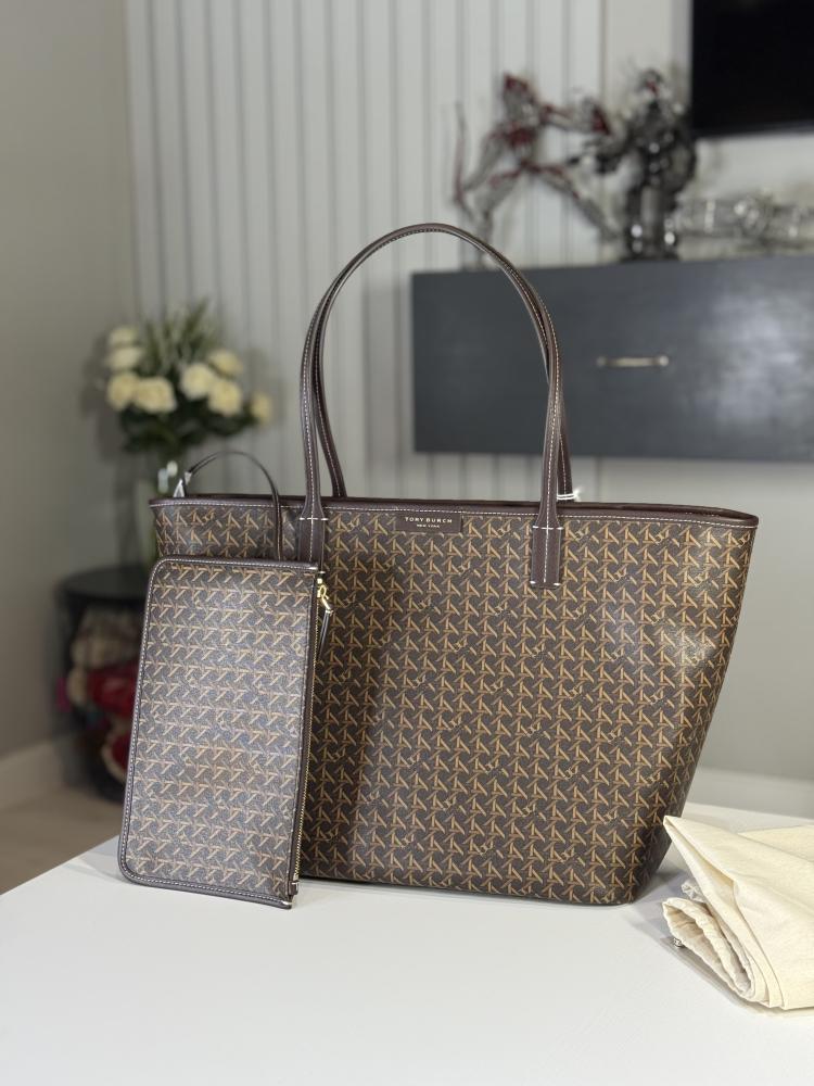 توري برتش ايفر ريدي والنت توت EVER-READY TOTE 145634 walnut