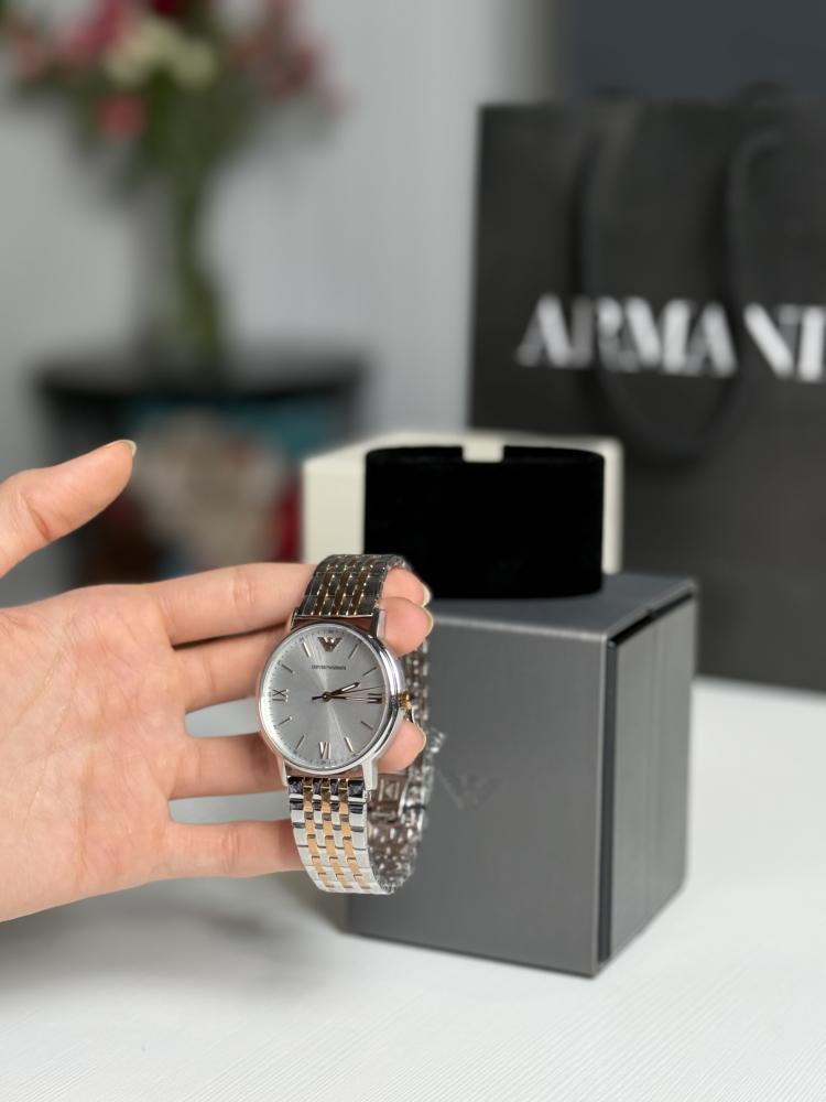 ساعة ارماني تو تون 41mm Armani men watch two tone