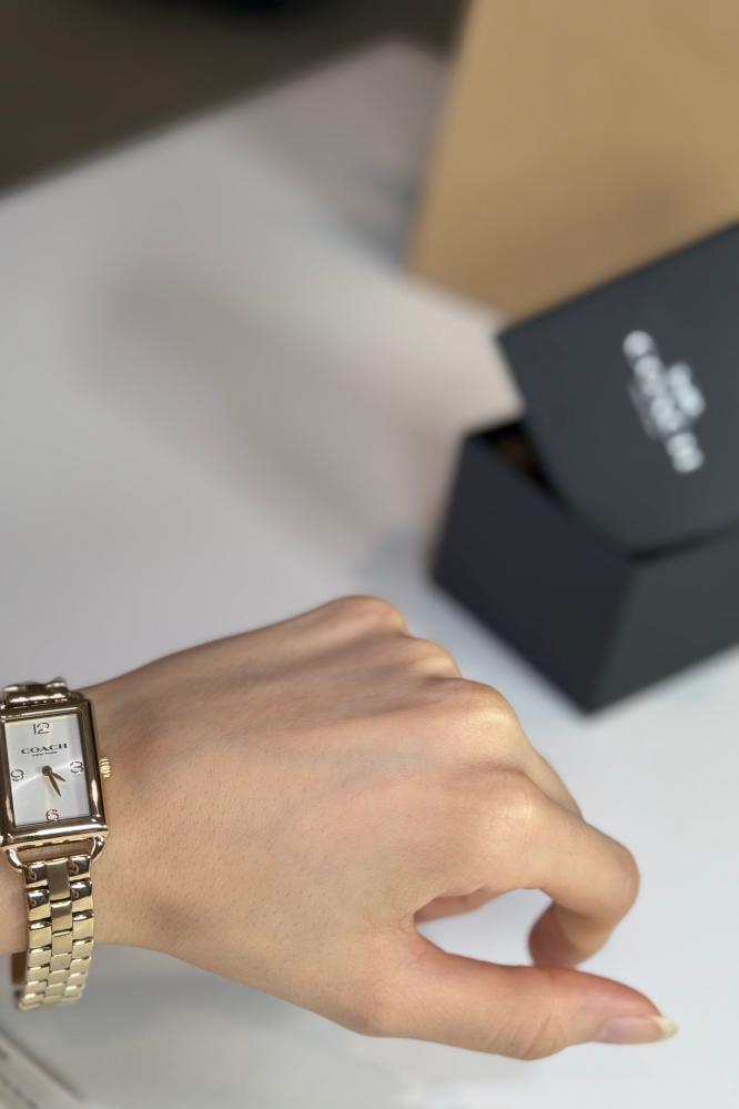 ساعة كوتش ليز باللون الاسود coach black liz watch 24mm