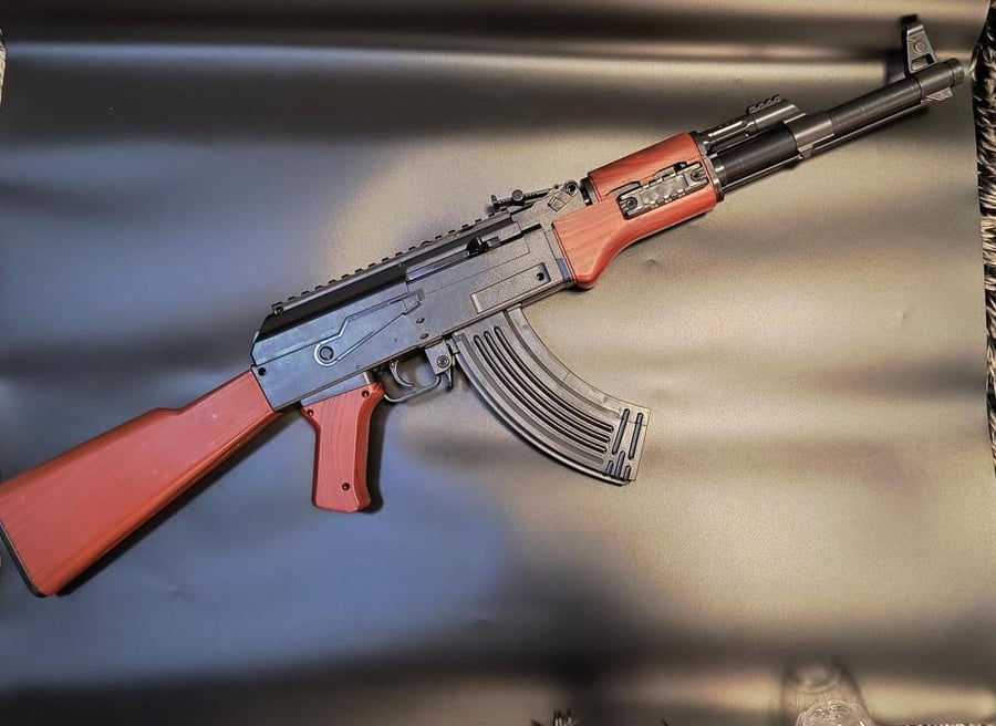 رشاش خرز تكتيكي  AK-S2 خرز صلب ومائي كهرباء 75 سم