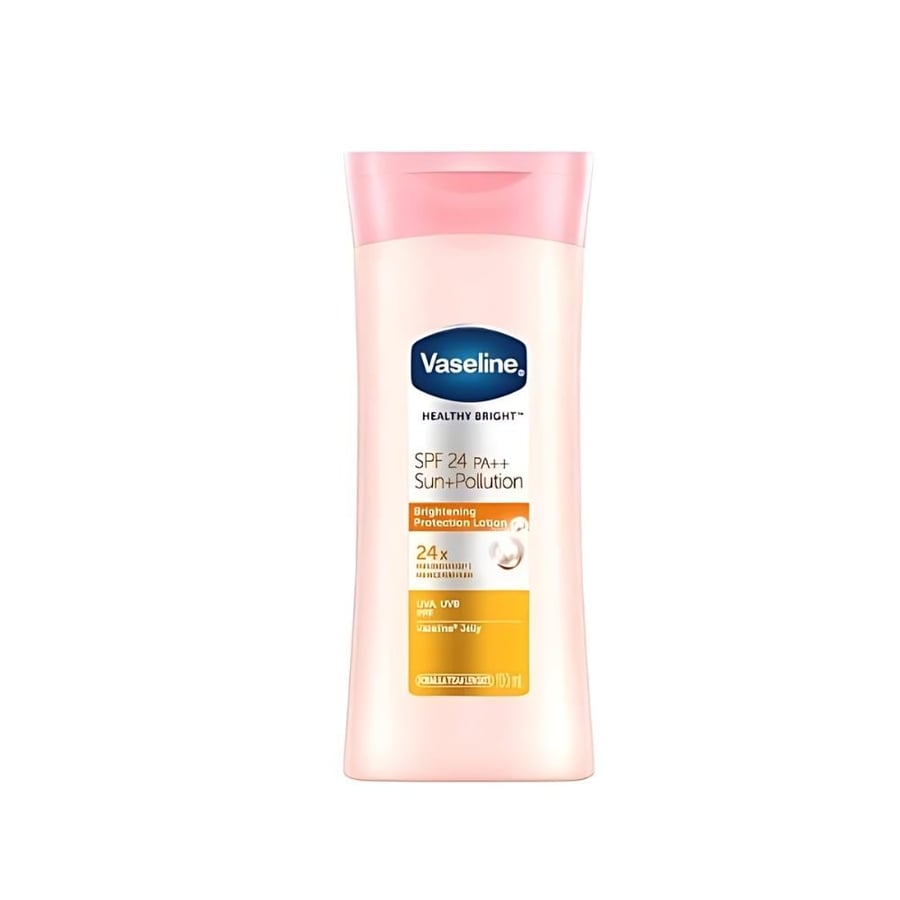 لوشن هيلثي برايت للشمس الصحي بعامل حماية من الشمس SPF24++PA من فازلين 100 مل