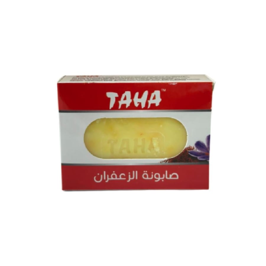 صابونة الزعفران لتنظيف وتبييض البشرة من طه 125 جم