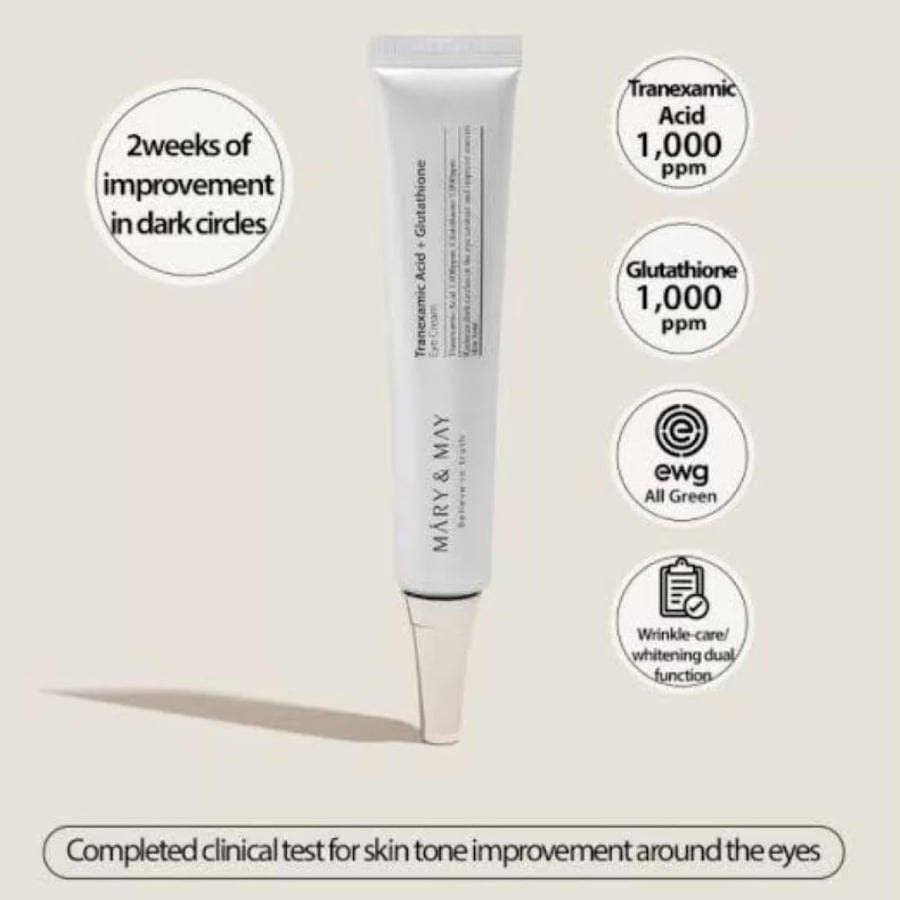 Mary & May Tranexamic Acid + Glutathione Eye Cream - 12g