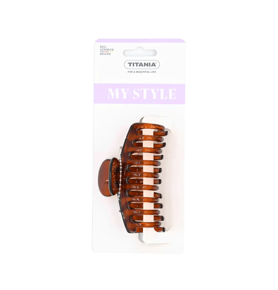 مشبك شعر كبير بني ألماني 7960 من تيتانيا