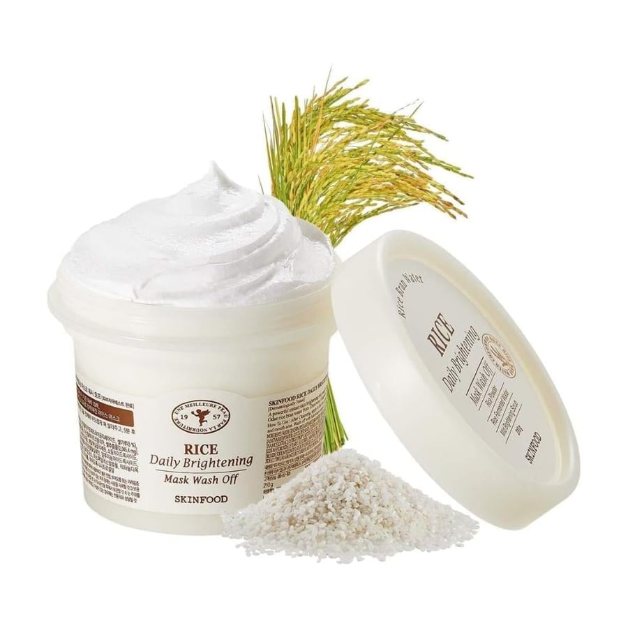 قناع وجه بالأرز لتفتيح البشرة من سكن فود - 210 جم