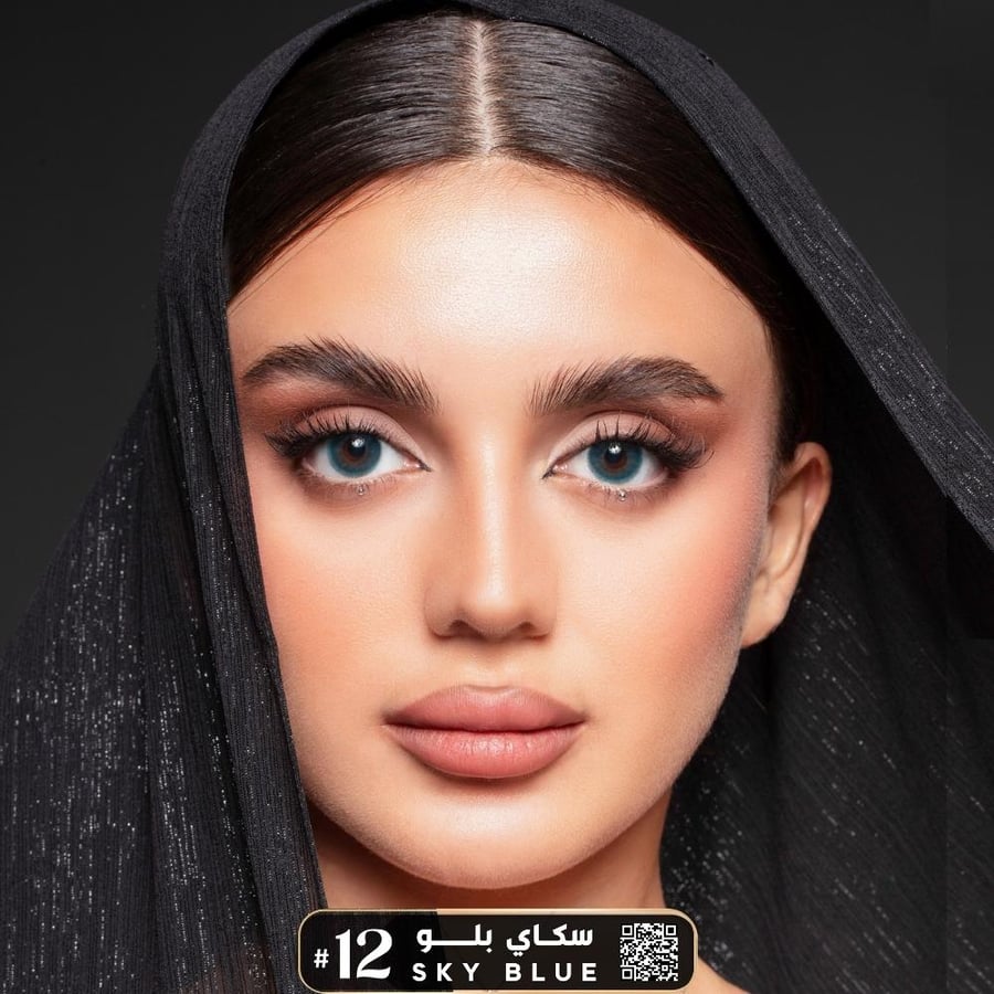 عدسات ملونة شهرية من ايليت - سكاي بلو