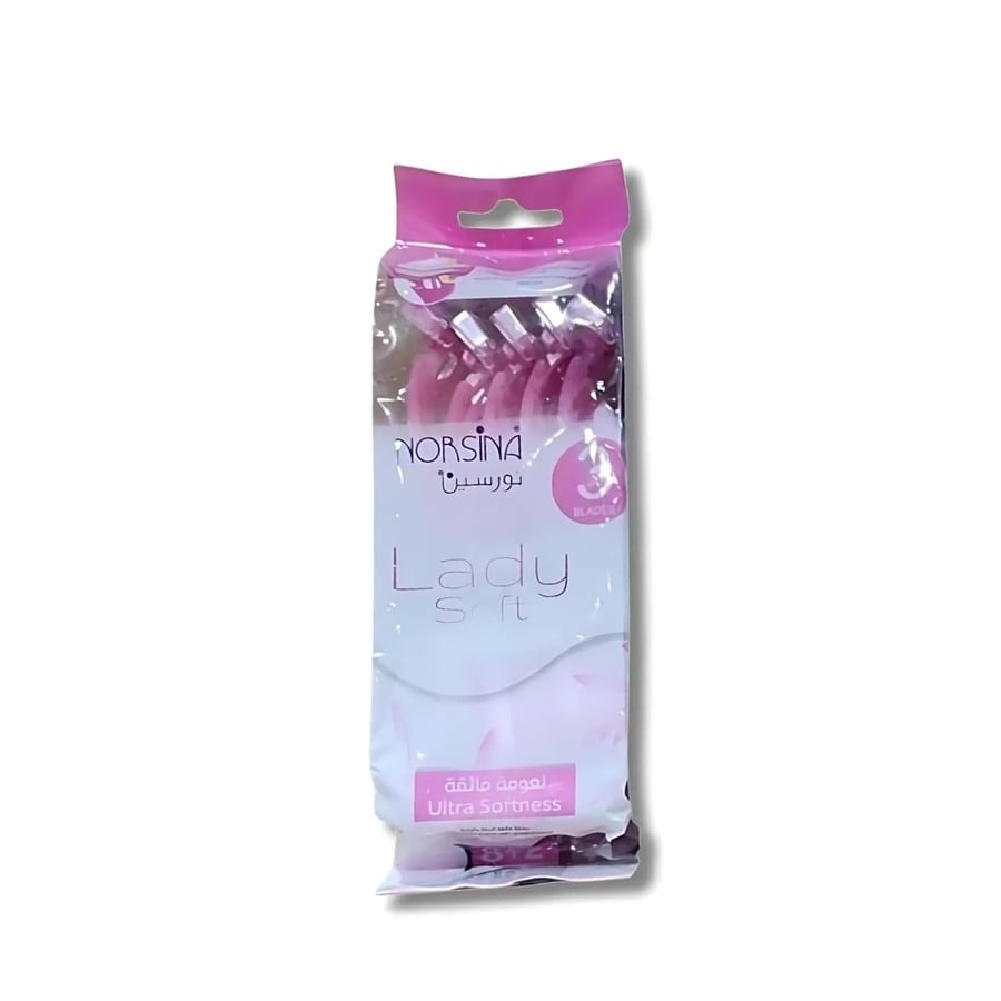 Norsina Lady Soft 3-Blade Women's Razors, Ultra Smooth - 8+2 Free