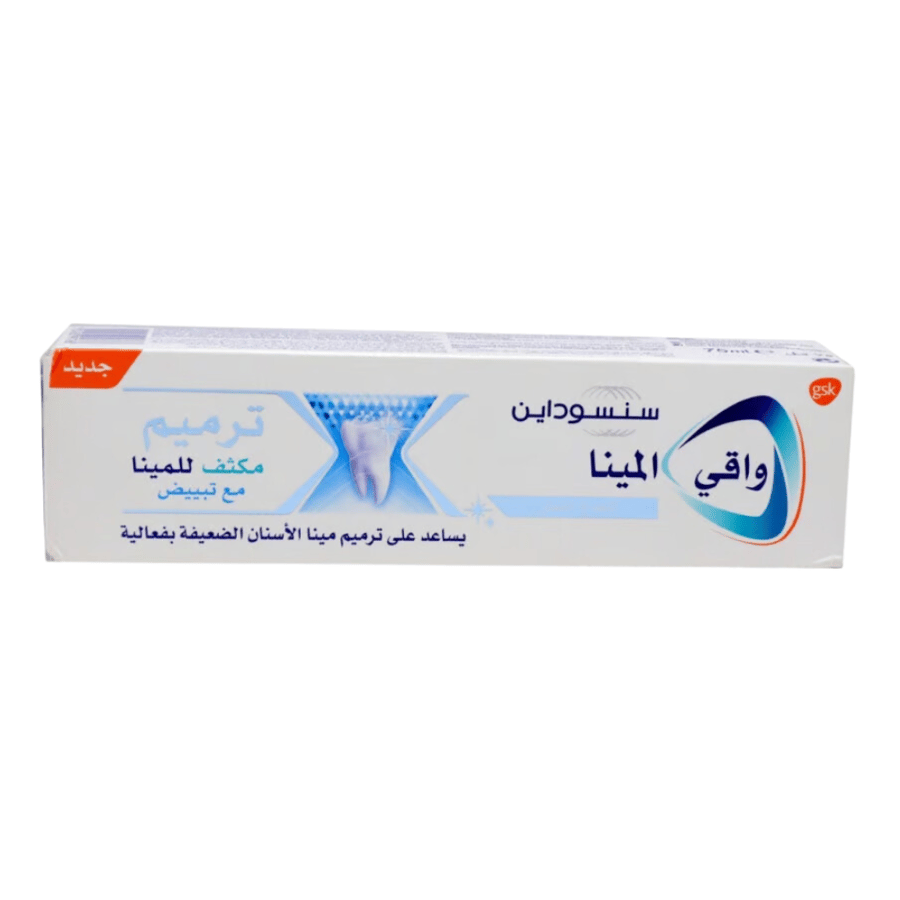 معجون اسنان ترميم مكثف للمينا مع تبييض النعناع المنعش من سنسوداين 75مل
