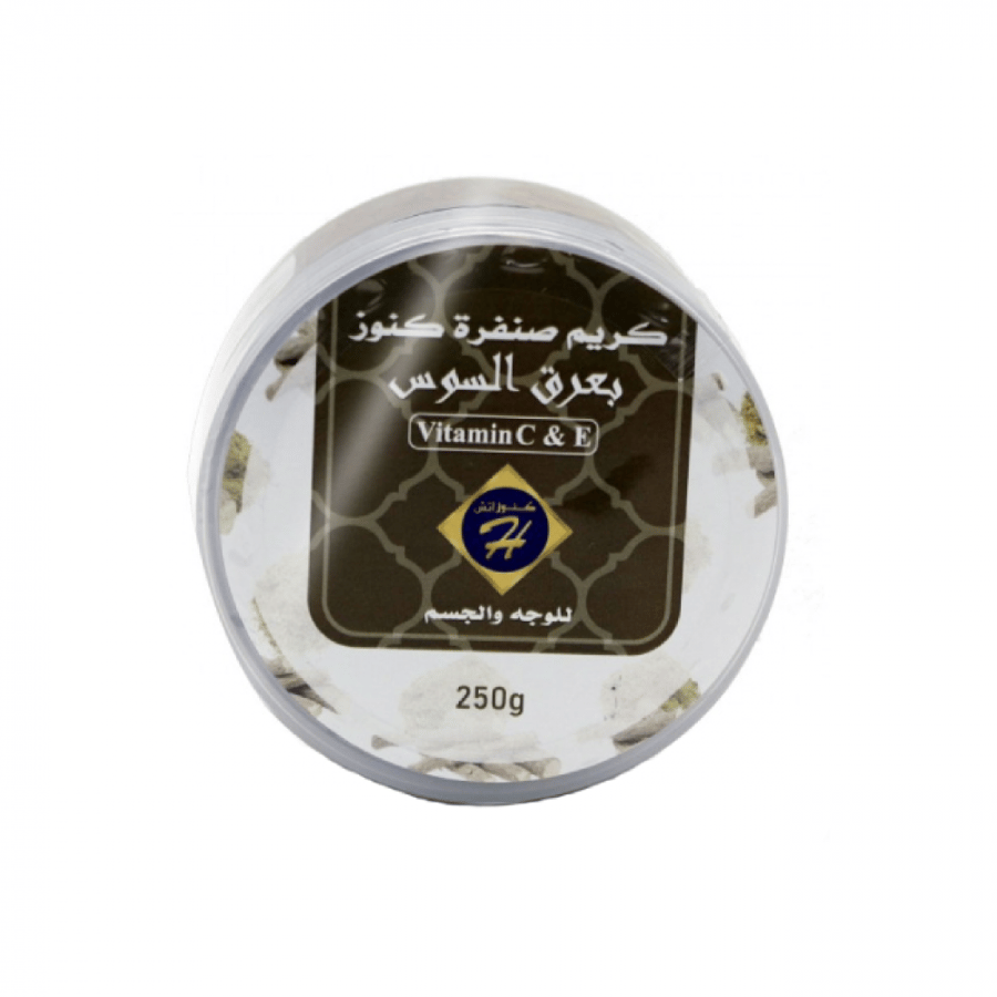 كريم صنفرة بعرق السوس من كنوز اتش 250 جم