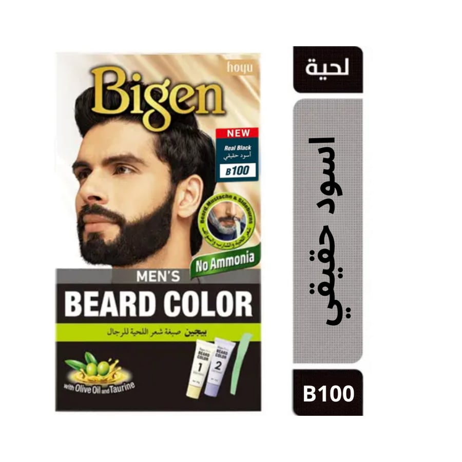 صبغة شعر اللحيه اسود حقيقي B100 من بيجين 40 جم