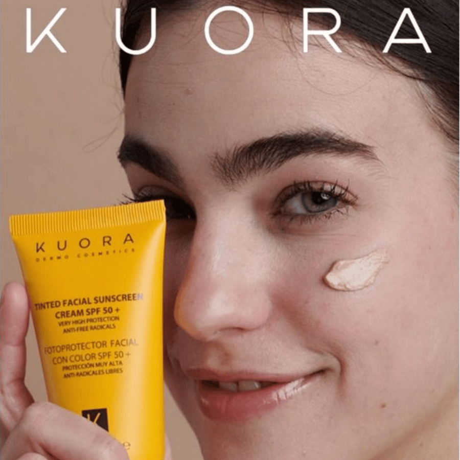 كريم واقي شمس ملون للوجه SPF 50+ - من كورا 50 مل