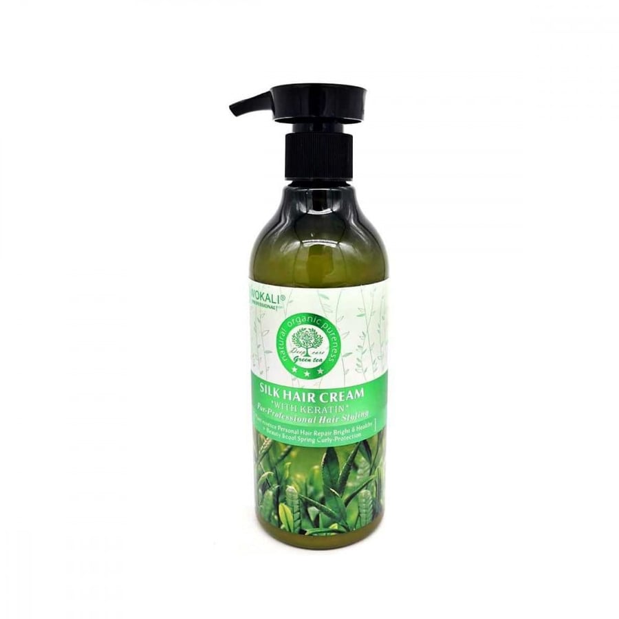 Hair cream with keratin and green tea from Wakali 250 ml