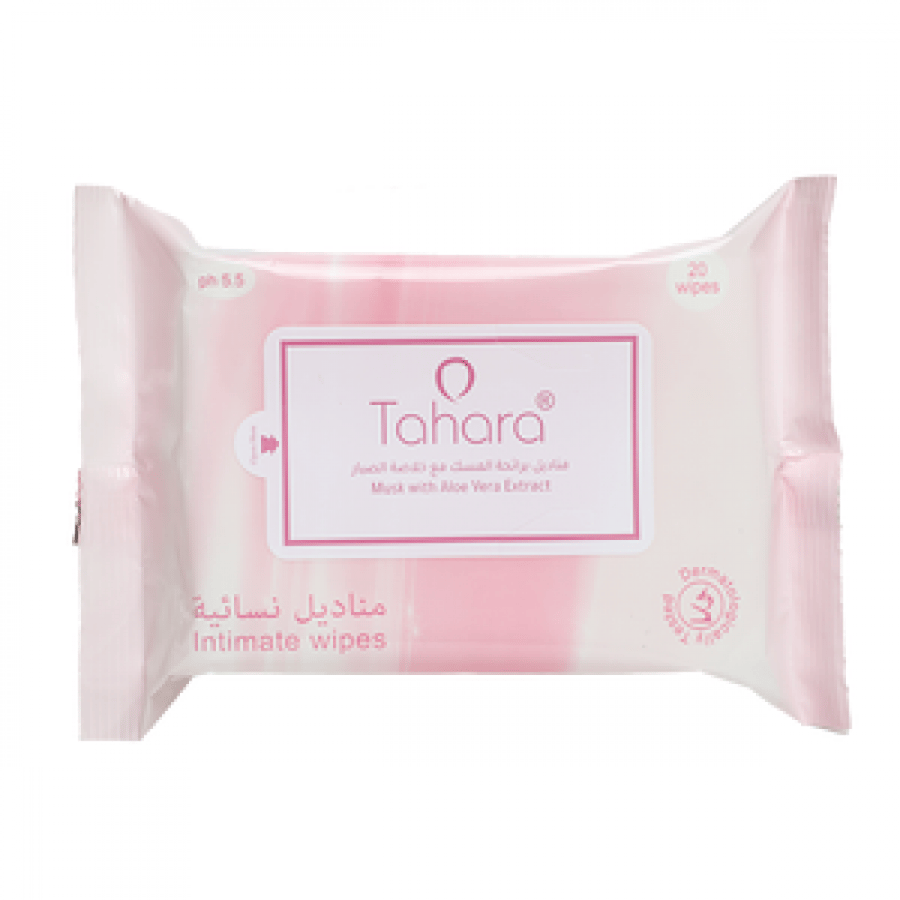 طهارة مناديل مبللة بعطر المسك و الصبار 20حبة