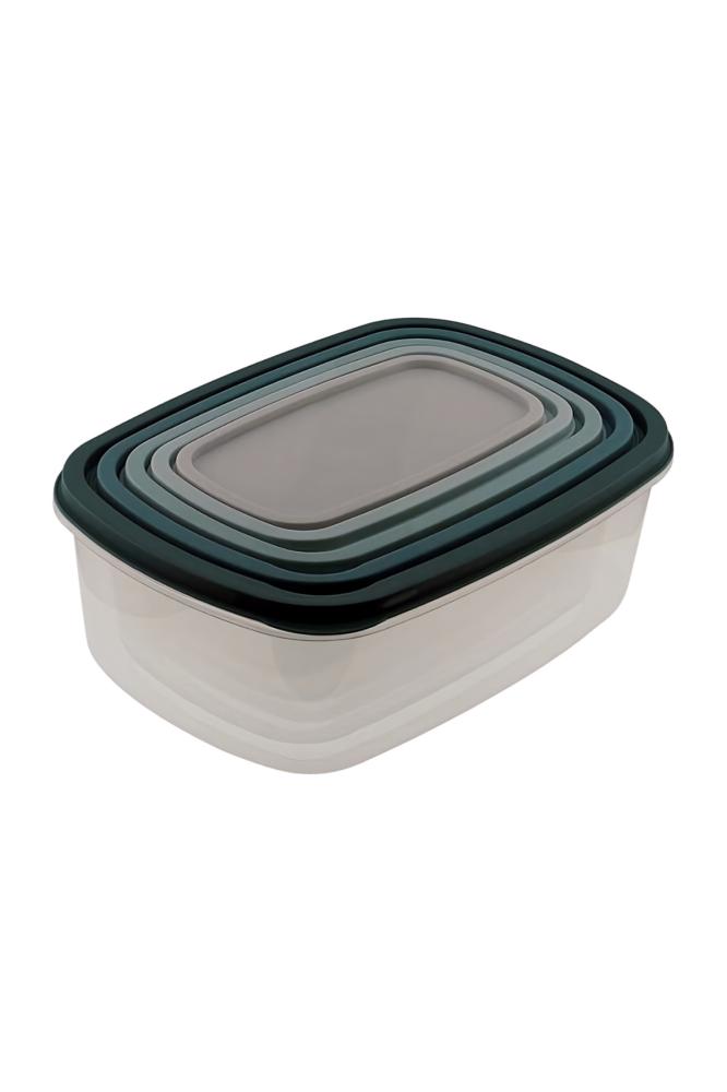 A set of 7 plastic containers made of Tproin material