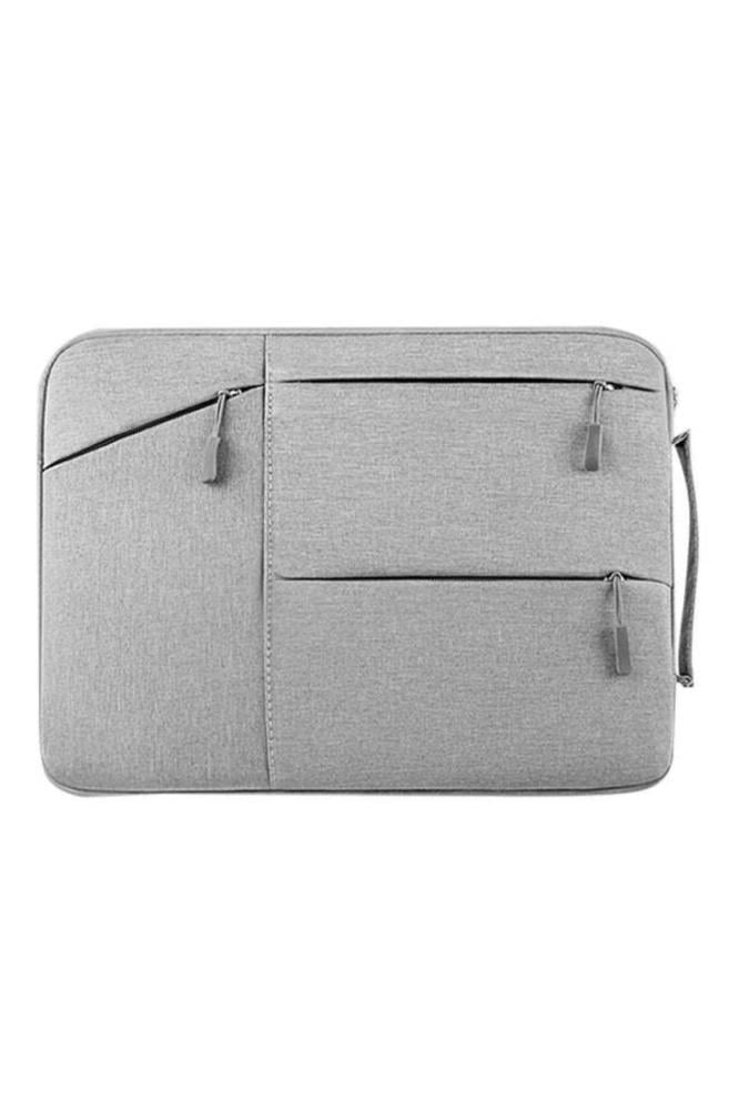 Vertical laptop sleeve for MacBook, gray