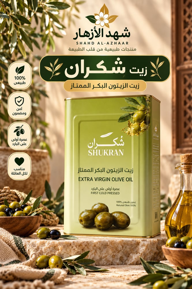زيت زيتون اصلي شكران