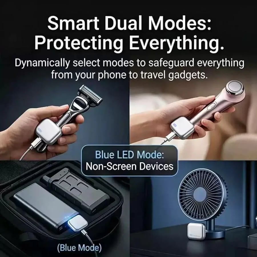 فاصل شحن ذكي لحماية بطارية الجوال - Smart Auto Stop Charging Adapter
