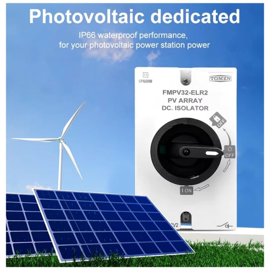 مفتاح قاطع 32 امبير  DC-4P PV DC 1200V 32A IP66
