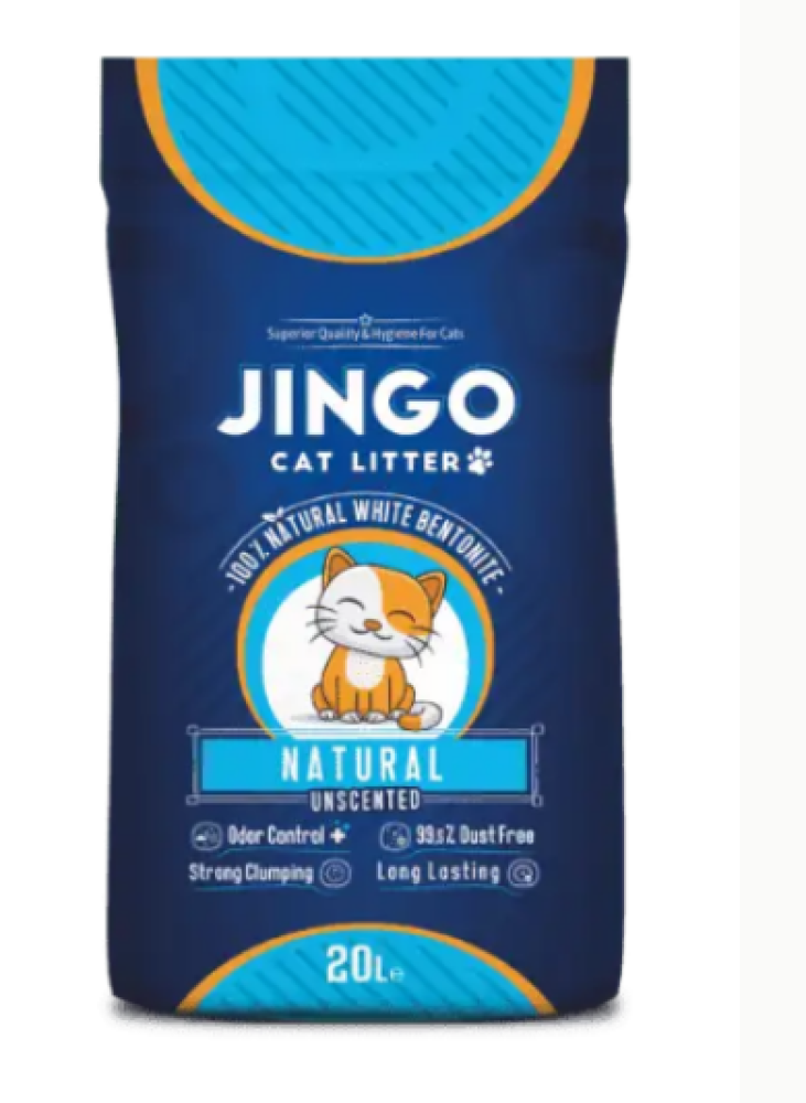 Jingo Natural Odorless Cat Litter 10 Liters