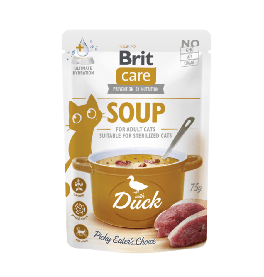 Brit Adult Cat Soup with Duck 75g