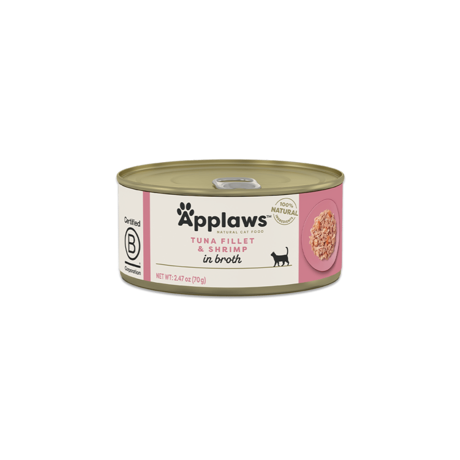 ابلاوز معلبات طعام رطب للقطط فيليه التونا بالربيان 70g