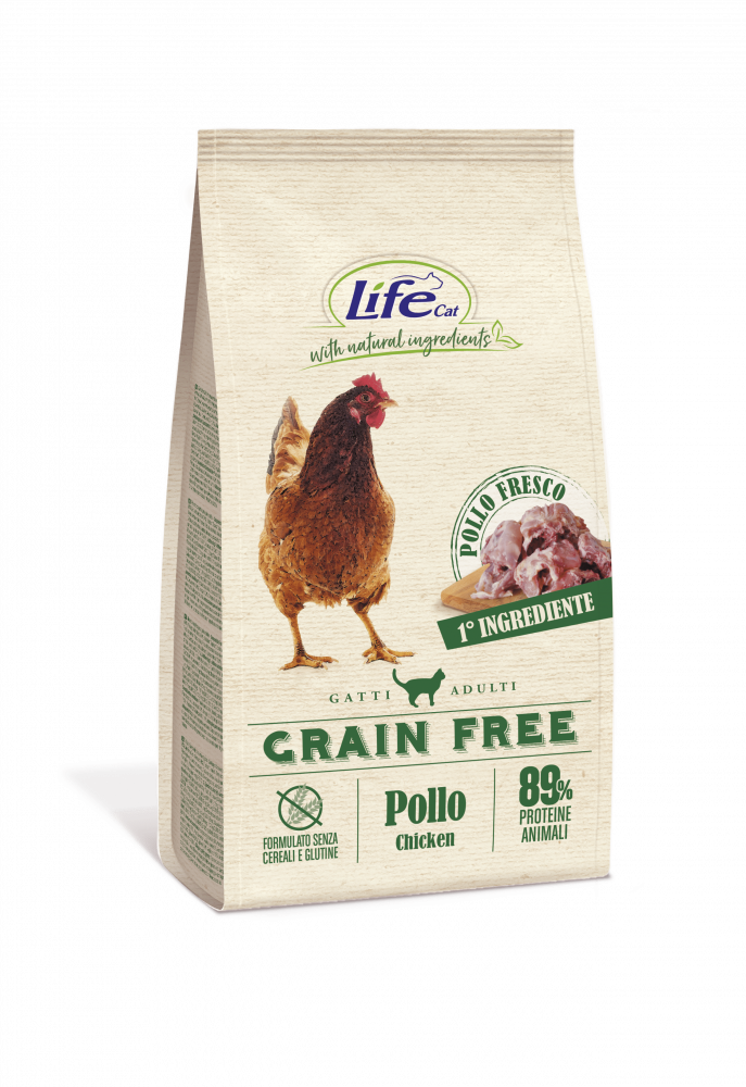 لايف كات طعام جاف للقطط البالغة بنكهة الدجاج 1.5KG