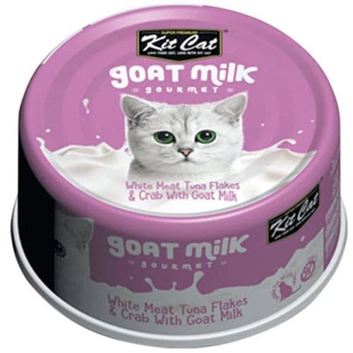 كت كات شرائح التونا مع السرطان و حليب الماعز 70g