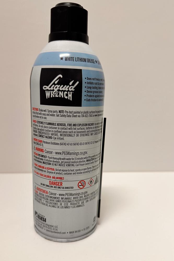 Liquid Wrench بخاخ شحم ليثيوم أبيض White Lithium Grease – 290 جم