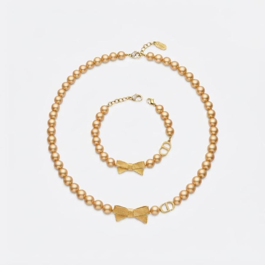 طقم سلسلة وسوار ديور CD Bow