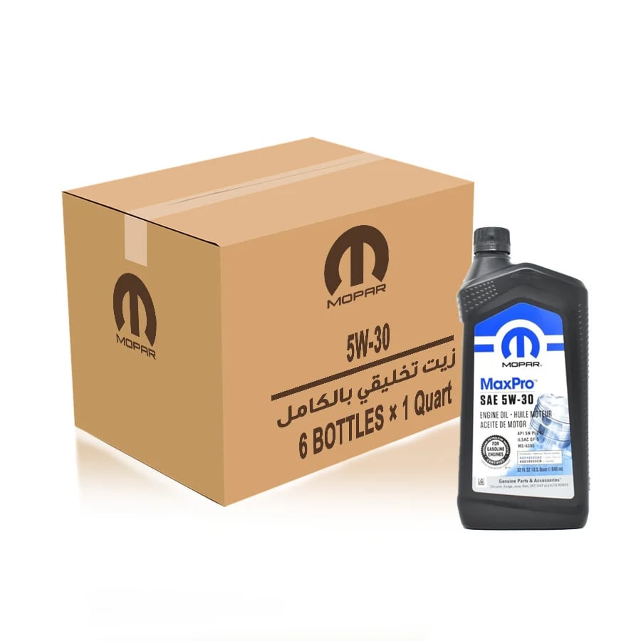 زيت محرك موبار أمريكي 5W30 تخليقي بالكامل كرتون 6 كوارت