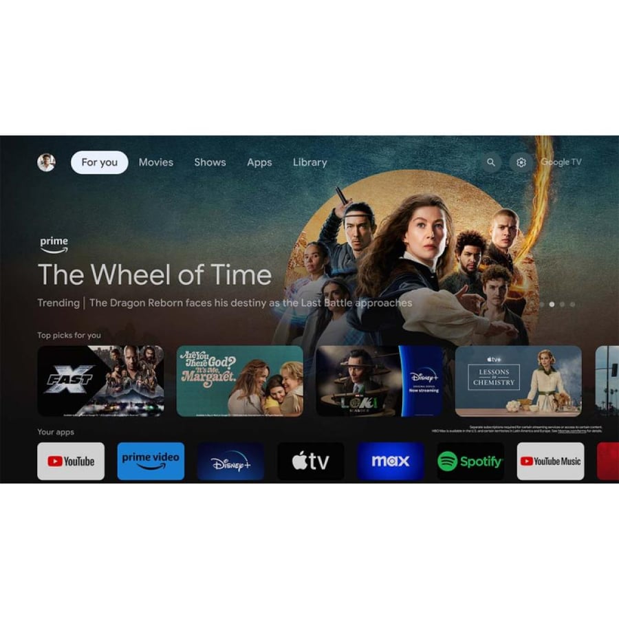 تي سي أل شاشة سمارت جوجل UHD HDR 4K LED - مقاس 65 بوصة - أسود - 65P69B