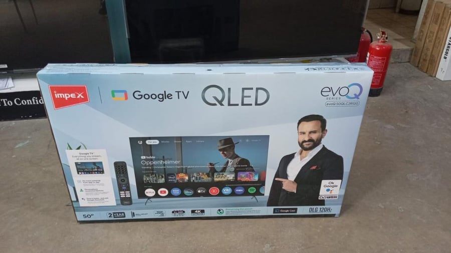شاشة أمبيكس إيفو كيو سمارت 50 بوصة بدقة 4K UHD بنظام Google TV – EVOQ50S3RLC2