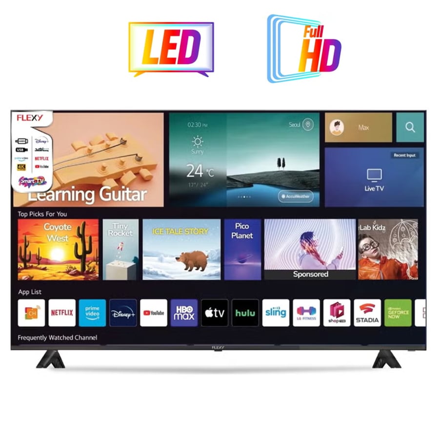 شاشة فلكسي الذكية 43 بوصة LED بدقة عالية – موديل FX43FHD-SM