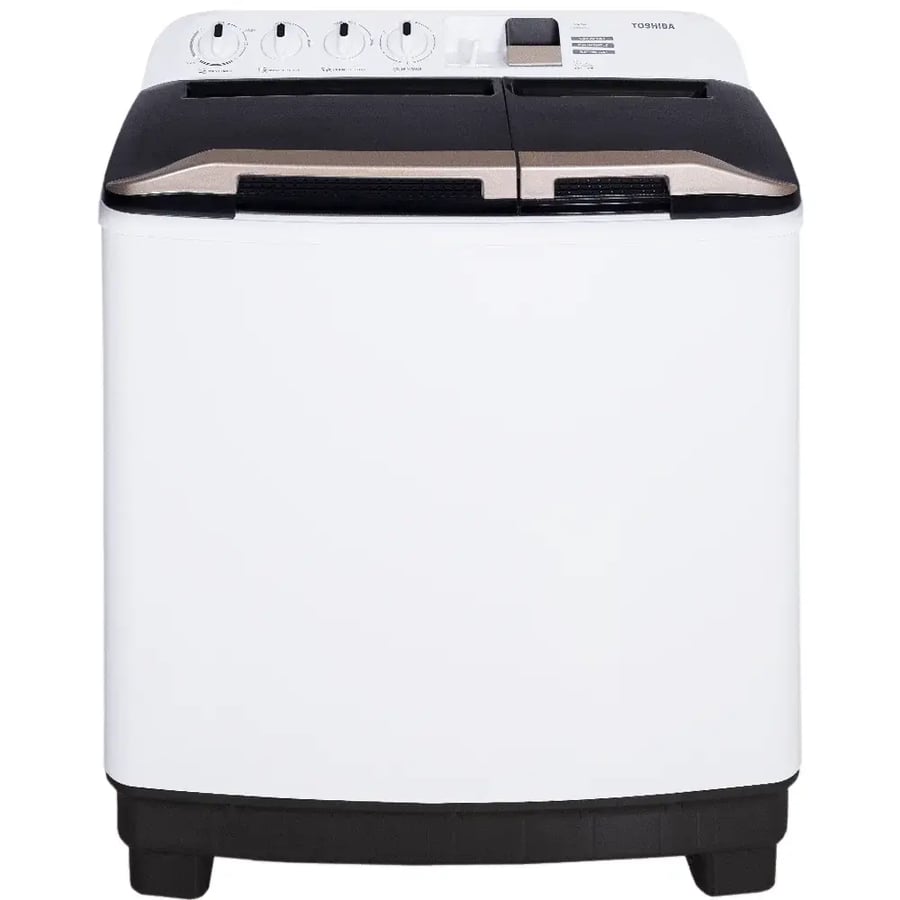 غسالة توشيبا حوضين 10 كيلو ابيض موديل VH-K110WBB