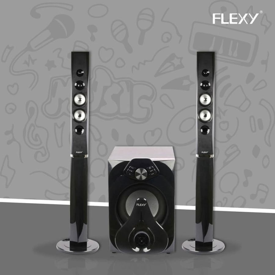 فلكسي مسرح منزلي رقمي بتقنية دولبي 2.1 - يدعم البلوتوث - منفذ USB - أسود - FHT623DJ