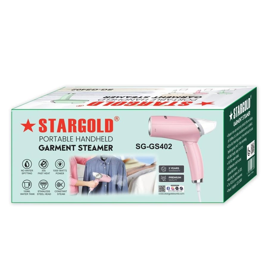 Portable steam iron Star Gold 1500W – quick heating and 280 ml tank SG-GS402