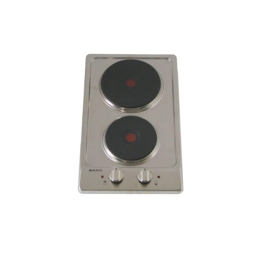 كتشن لاين فرن مسطح - 2 شعلات حجر كهرباء - 30 سم - فضي - ايطالي - D2003