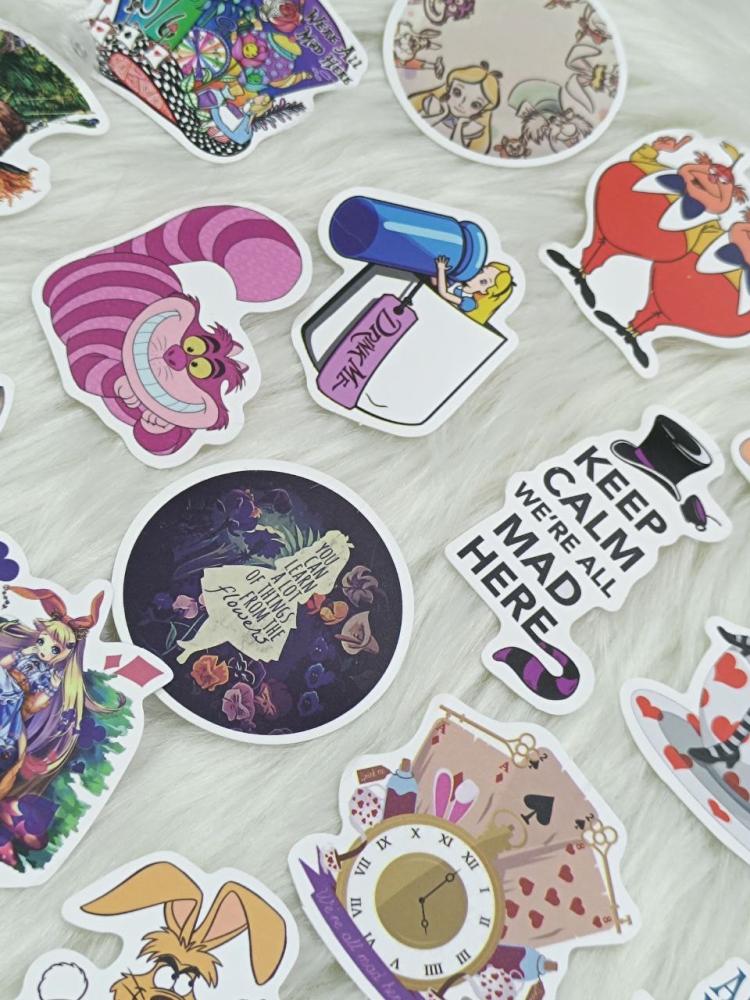 ملصقات اليس في بلاد العجائب ALICE IN WONDERLAND STICKERS