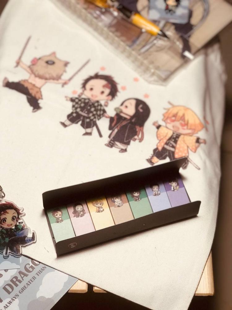 مذكرات قاتل الشياطين  DEMON SLAYER STICKYNOTE